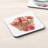 Äpfelkörbe, Ernte, Herbst, Herbst Getränkeuntersetzer (Linke Seite)