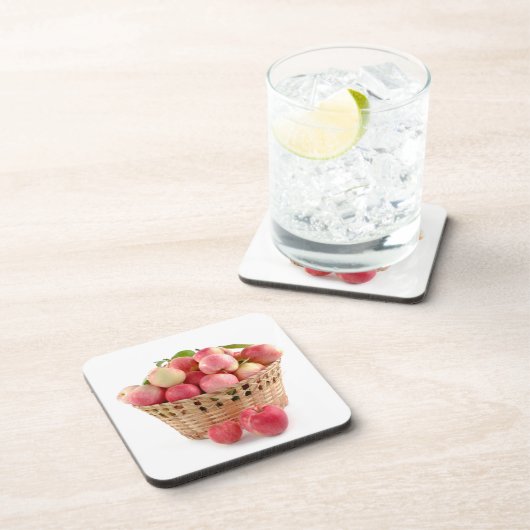 Äpfelkörbe, Ernte, Herbst, Herbst Getränkeuntersetzer (Rechte Seite)