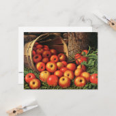 Äpfelkörbe Karte (Vorderseite/Rückseite Beispiel)