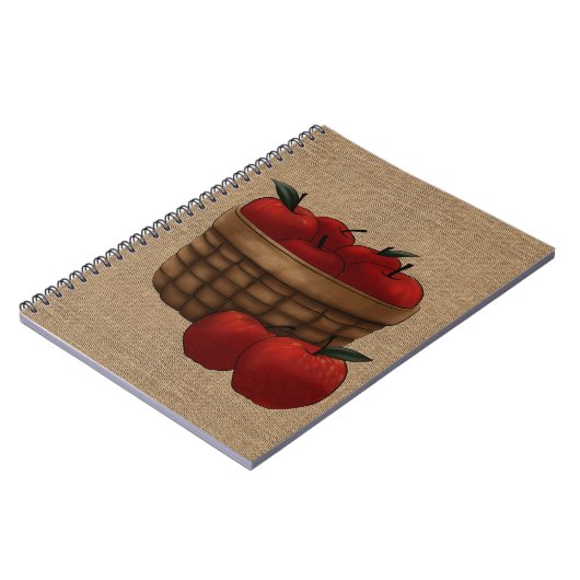 Äpfelkörbe Notizblock (Linke Seite)