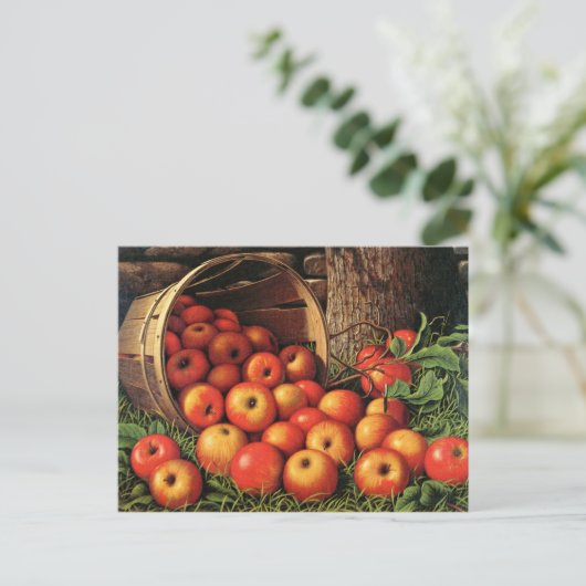 Äpfelkörbe Postkarte (Stehend Vorderseite)