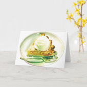 Apfelkuchen 1955 karte (Gelbe Blume)