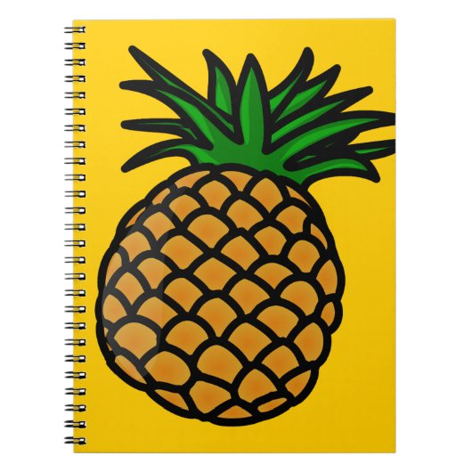 Apfelkuchen-25251 CARTOON PINEAPPLE JUMMY FRUI Notizblock (Vorderseite)
