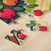 Apfelkuchen auf dem Hof Puzzle (Seite)