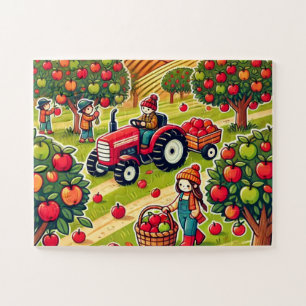 Apfelkuchen auf dem Hof Puzzle