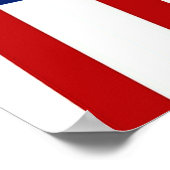 Apfelkuchen auf Stars und Streifen Poster (Ecke)