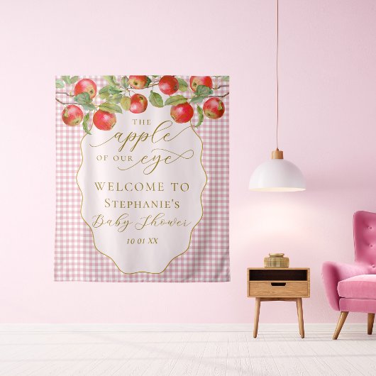 Apfelkuchen aus unserem Eye Baby Shower Fotoshop H Wandteppich