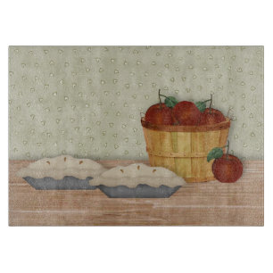 Apfelkuchen backen  schneidebrett
