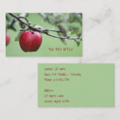 Apfelkuchen Bio Visitenkarte (Vorne/Hinten)