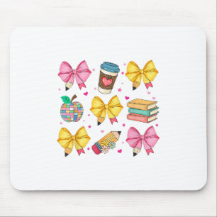 Apfelkuchen Bücher ersten Schultag zurück Mousepad