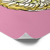 Apfelkuchen-Cartoon Extravagant ein Zitat Poster (Ecke)