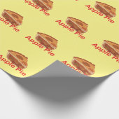 Apfelkuchen-Dessert Geschenkpapier (Ecke)