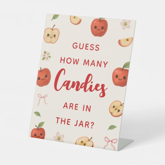 Apfelkuchen-Dusche von meinem Auge schätzt wie vie Sockelschild (Vorderseite)