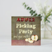 Apfelkuchen Einladung (Stehend Vorderseite)