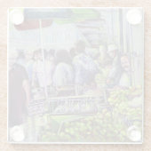 Apfelkuchen erfordert Äpfel Glasuntersetzer (Rückseite)