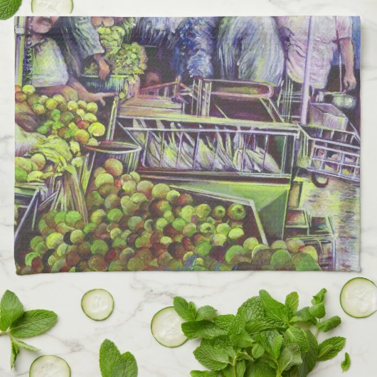 Apfelkuchen erfordert Äpfel Handtuch (Gefaltet)