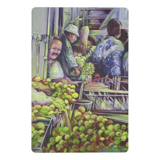 Apfelkuchen erfordert Äpfel Mini Klemmbrett (Rückseite)