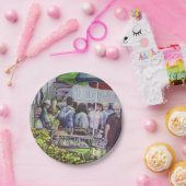 Apfelkuchen erfordert Äpfel Pappteller (Party)