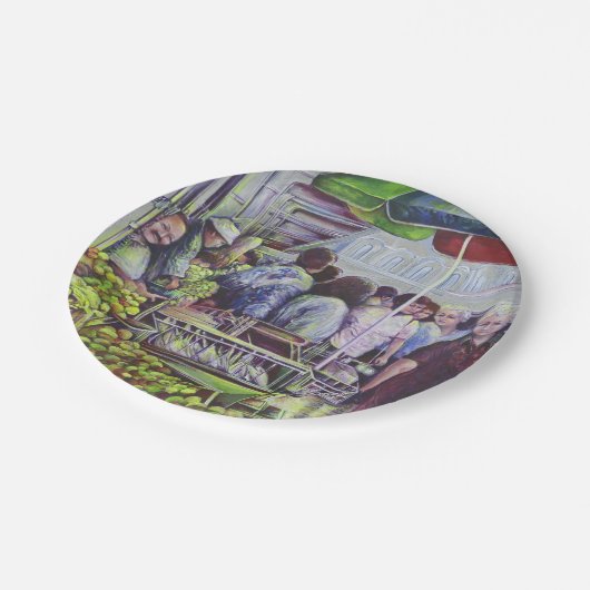 Apfelkuchen erfordert Äpfel Pappteller (Schrägansicht)