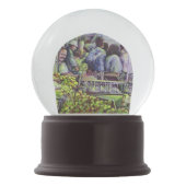 Apfelkuchen erfordert Äpfel Schneekugel (Vorderseite)