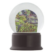 Apfelkuchen erfordert Äpfel Schneekugel (Rückseite)