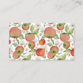 Apfelkuchen für unsere Baby-Duschbücher Begleitkarte (Rückseite)