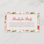 Apfelkuchen für unsere Baby-Duschbücher Begleitkarte (Vorderseite)