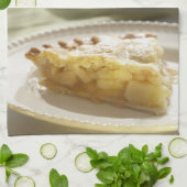 Apfelkuchen-Geschirrtuch Geschirrtuch (Gefaltet)