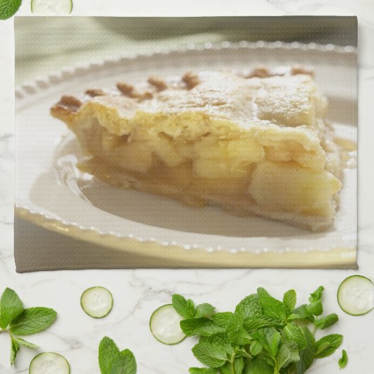 Apfelkuchen-Geschirrtuch Geschirrtuch (Gefaltet)