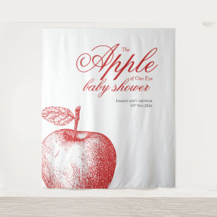 Apfelkuchen im Hintergrund unserer Eye Baby Dusche Wandteppich