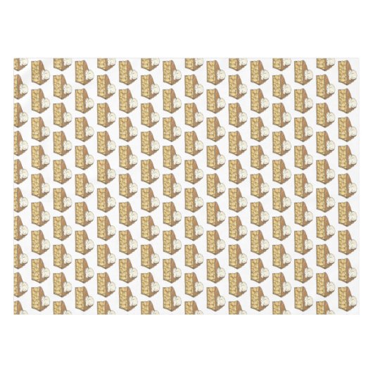 Apfelkuchen im i-Mode-Ice Cream Dessert Slice Fein Tischdecke (Vorderseite (Horizontal))