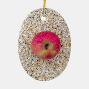 Apfelkuchen Keramik Ornament