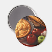 Apfelkuchen Magnet (Vorderseite/Rückseite)