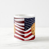 Apfelkuchen mit amerikanischer Flagge Kaffeetasse (Mittel)
