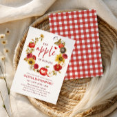 Apfelkuchen mit Bläsernsack-Baby-Dusche Einladung