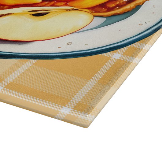 Apfelkuchen mit Eiscreme-Rezept Schneidebrett (Ecke)