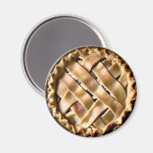 Apfelkuchen mit Extravaganter Kruste Magnet (Vorderseite/Rückseite)