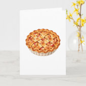 Apfelkuchen mit Gitterkruste Karte (Gelbe Blume)