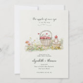 Apfelkuchen mit meiner Augendusche Einladung Apfel (Vorderseite)