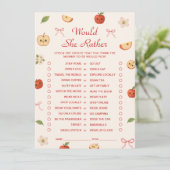 Apfelkuchen mit meiner Baby-Dusche würde sie eher Einladung (Stehend Vorderseite)