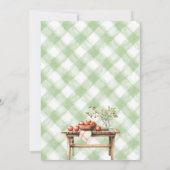 Apfelkuchen mit Rustikal-Fall-Baby-Dusche Einladung (Rückseite)