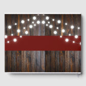 Apfelkuchen mit Rustikal Fall Baby Dusche Gästebuch (Rückseite)