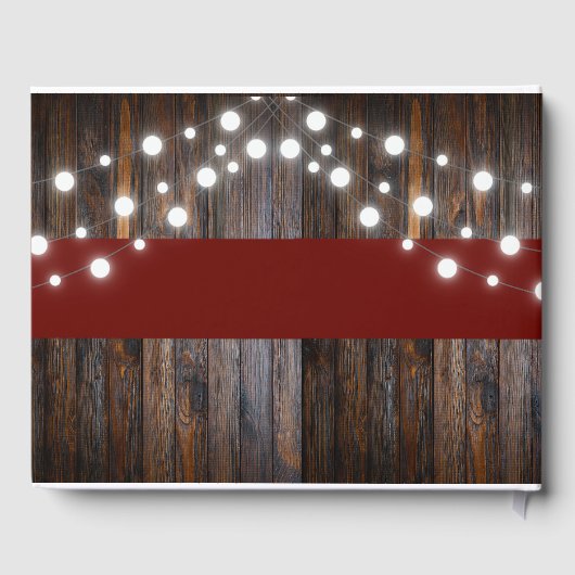 Apfelkuchen mit Rustikal Fall Baby Dusche Gästebuch (Rückseite)