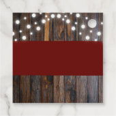 Apfelkuchen mit Rustikal Fall Baby Dusche Geschenkanhänger (Rückseite)