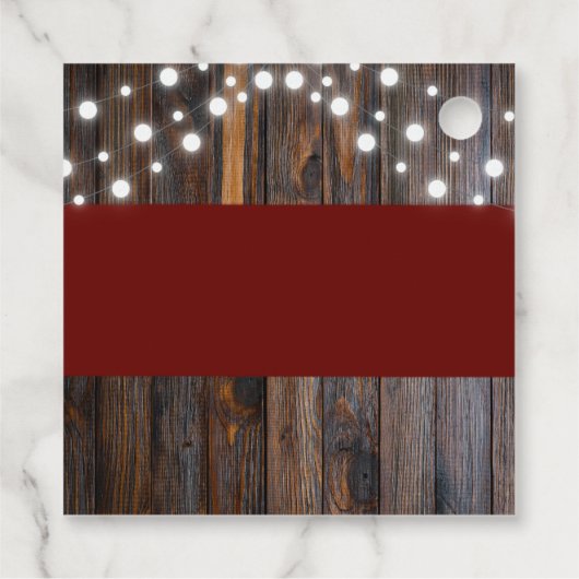 Apfelkuchen mit Rustikal Fall Baby Dusche Geschenkanhänger (Rückseite)