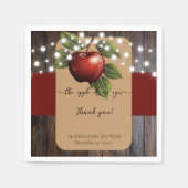 Apfelkuchen mit Rustikal Fall Baby Dusche Serviette (Vorderseite)