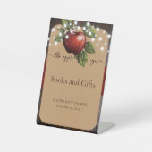 Apfelkuchen mit Rustikal Fall Baby Dusche Sockelschild (Vorderseite)