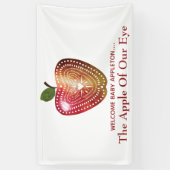 Apfelkuchen mit unserer Augapfel-Baby-Dusche Banner (Vertikal)