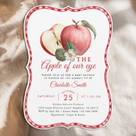 Apfelkuchen mit unserer Baby-Dusche laden ein Einladung