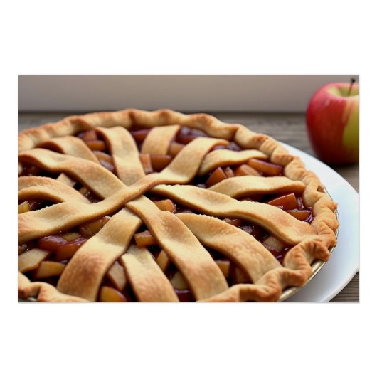 Apfelkuchen Poster (Vorderseite)